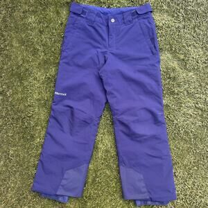 Marmot Vertical Kids Ski Pants Grow An Inch Insulated 10k Waterproof Snow Gear M